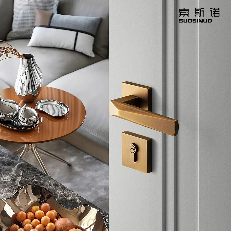 Interior Door Lock High Quality Furniture Decoration Door Lock And Handles New Designed Unique Design Door Lock