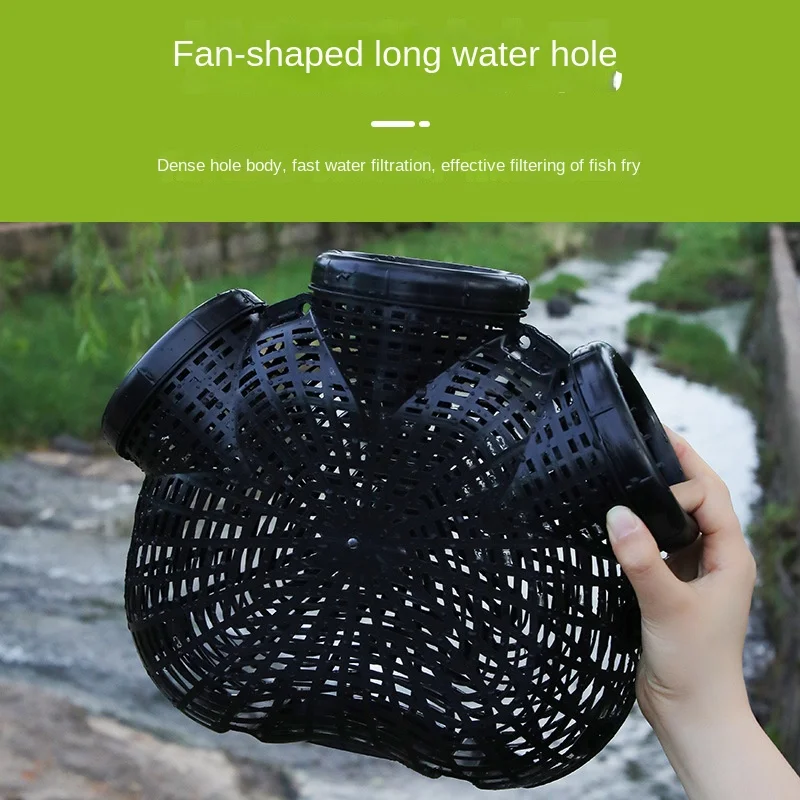 2022 New Wholesale Fishing cage Fish eel, loach and lobster crab Self-made inverted beard fishing cage artifact