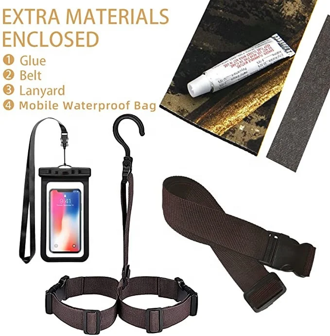 SHAZHIRUI 600Gram Thinsulate Rubber bootfooted neoprene camo chest wader for wild hunting And fishing