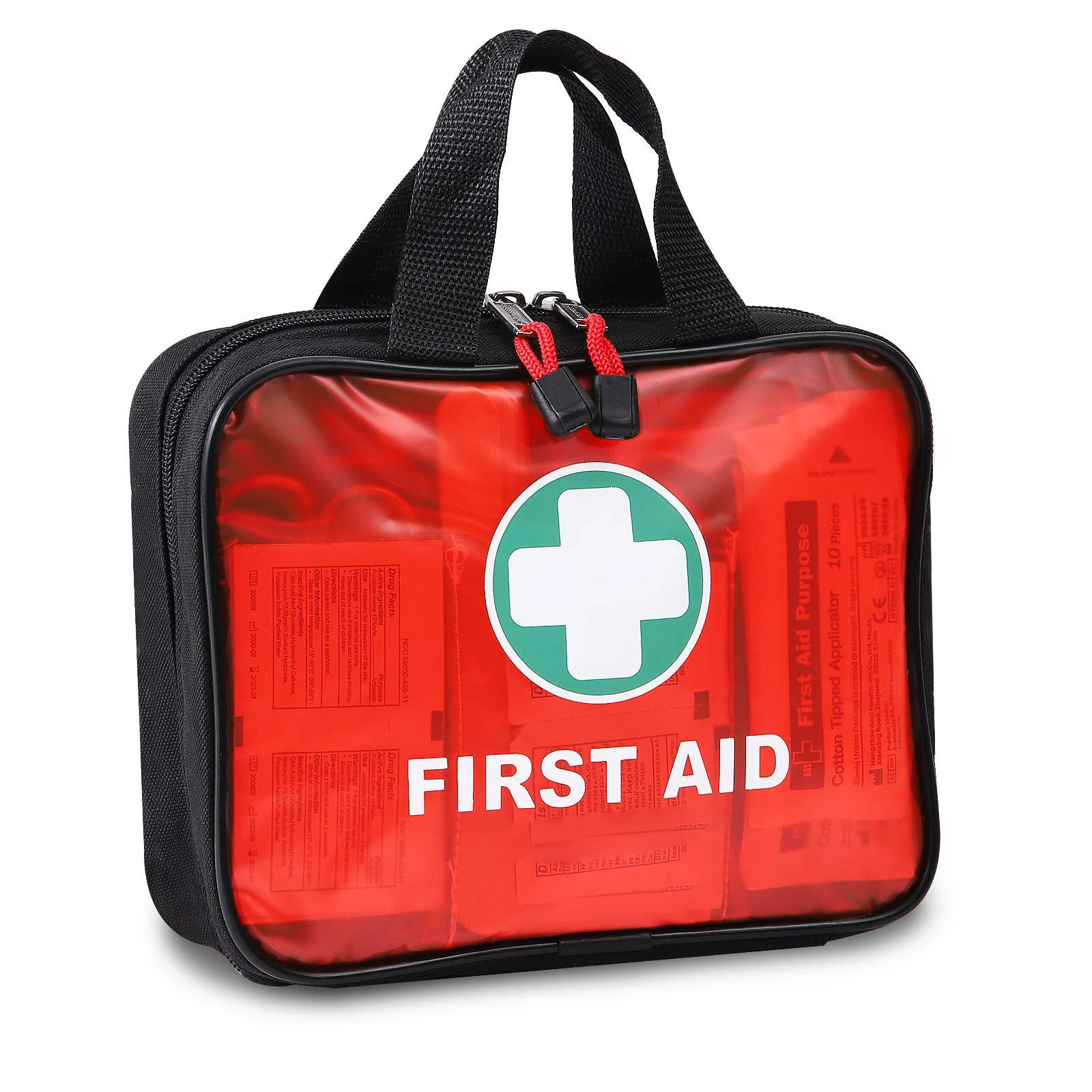 First Aid Kit with Hospital Grade Medical Supplies Includes Emergency Blanket Bandage Scissors