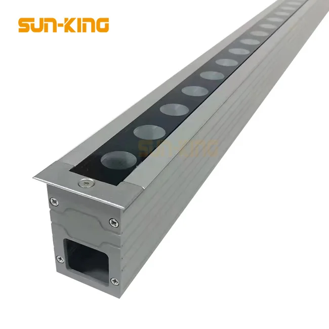 5000K purple yellow park 24V DC linear 1 meter exterior recessed floor light 18W 24W 36W LED driveway ground lamp