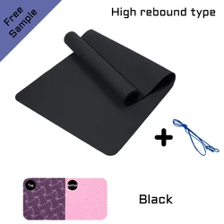 Custom Print Eco Yoga Mats Large 80cm Home Gym Exercise 8mm Foldable Yoga Mat TPE With Strap