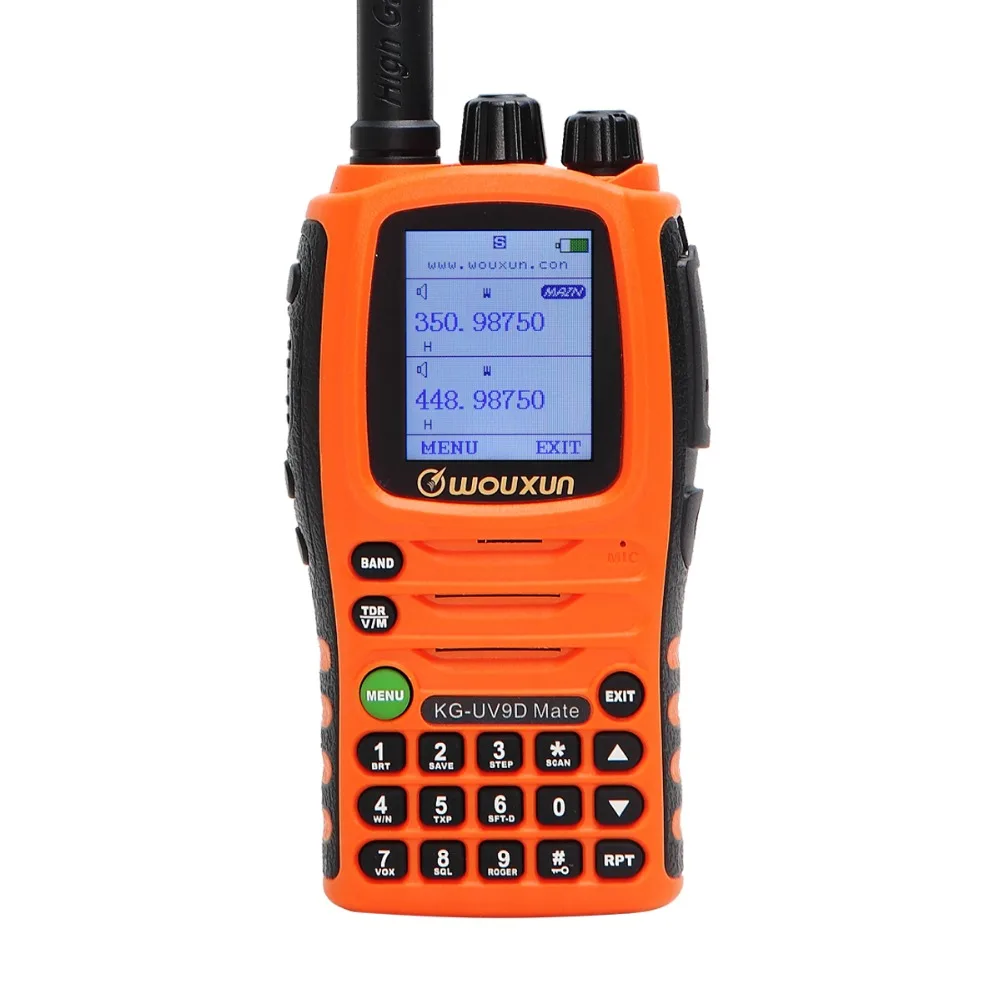 Wouxun KG-UV9D Mate 7bands/Air Band 10W 3200mAh Battery Cross band Repeater Portable Radio Upgrade KG-UV9D Plus Walkie Talkie