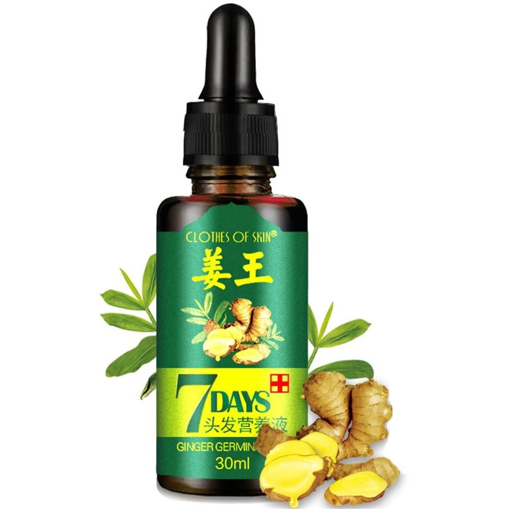 7 Day Ginger Germinal Serum Essence Oil Loss Treatment Growth Hair 30ML Healthy Hair Growth Essence Oil