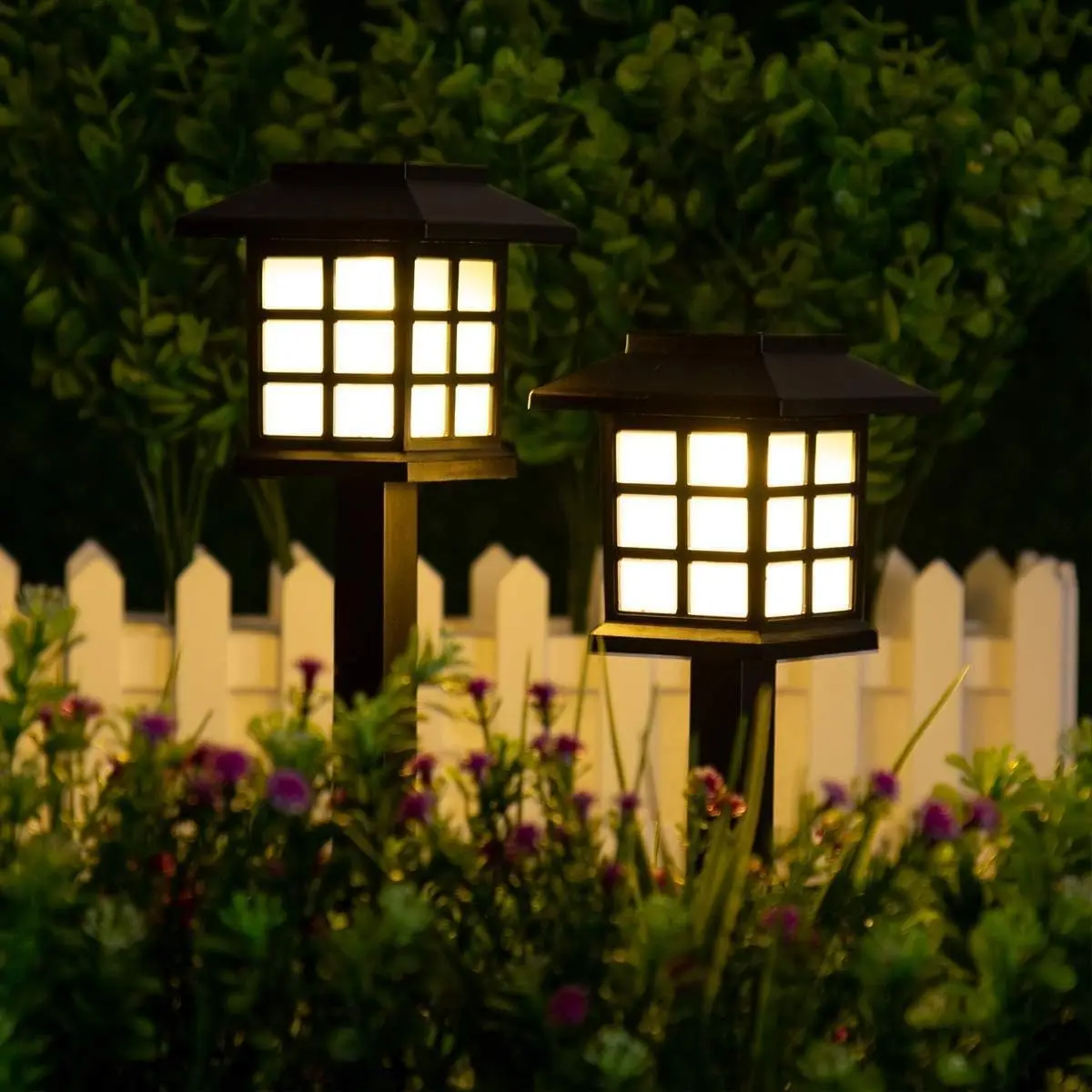 Solar Outdoor Lights  Square Shaped  Gift Gadget Solar Powered Landscape lighting Stake pathway Oriental Solar Outdoor Lights