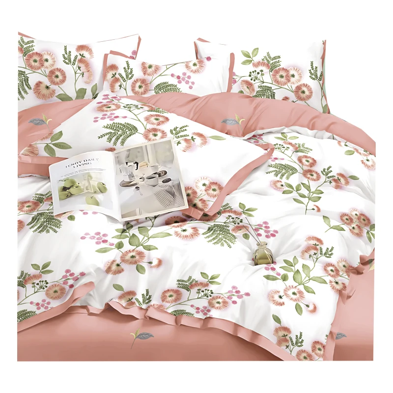 good quality pure cotton printed fabric home textile bedding