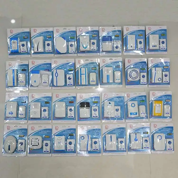 Modern Electric Wireless Doorbell with Ding Dong Ring ABS Material Home Door Bell Hotel Access System Battery Plug Power Source