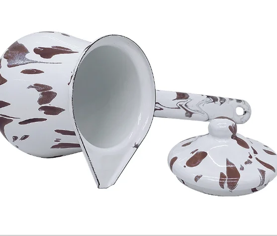 Turkish enameled coffee pot Arabic coffee mug with cover set coffee appliance