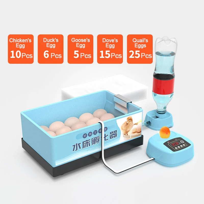 IIncubator 10-25 Pcs Eggs Brooder Chicken Fully Automatic Farm Bird Quail Incubator Hatchery Eggs Incubator Poultry Hatcher