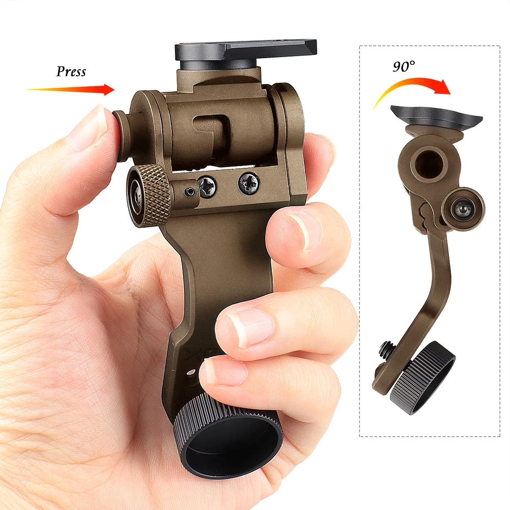2024 Tan PVS-14 Helmet Night Vision J-Arm Adapter Mount Aluminum Light Weight