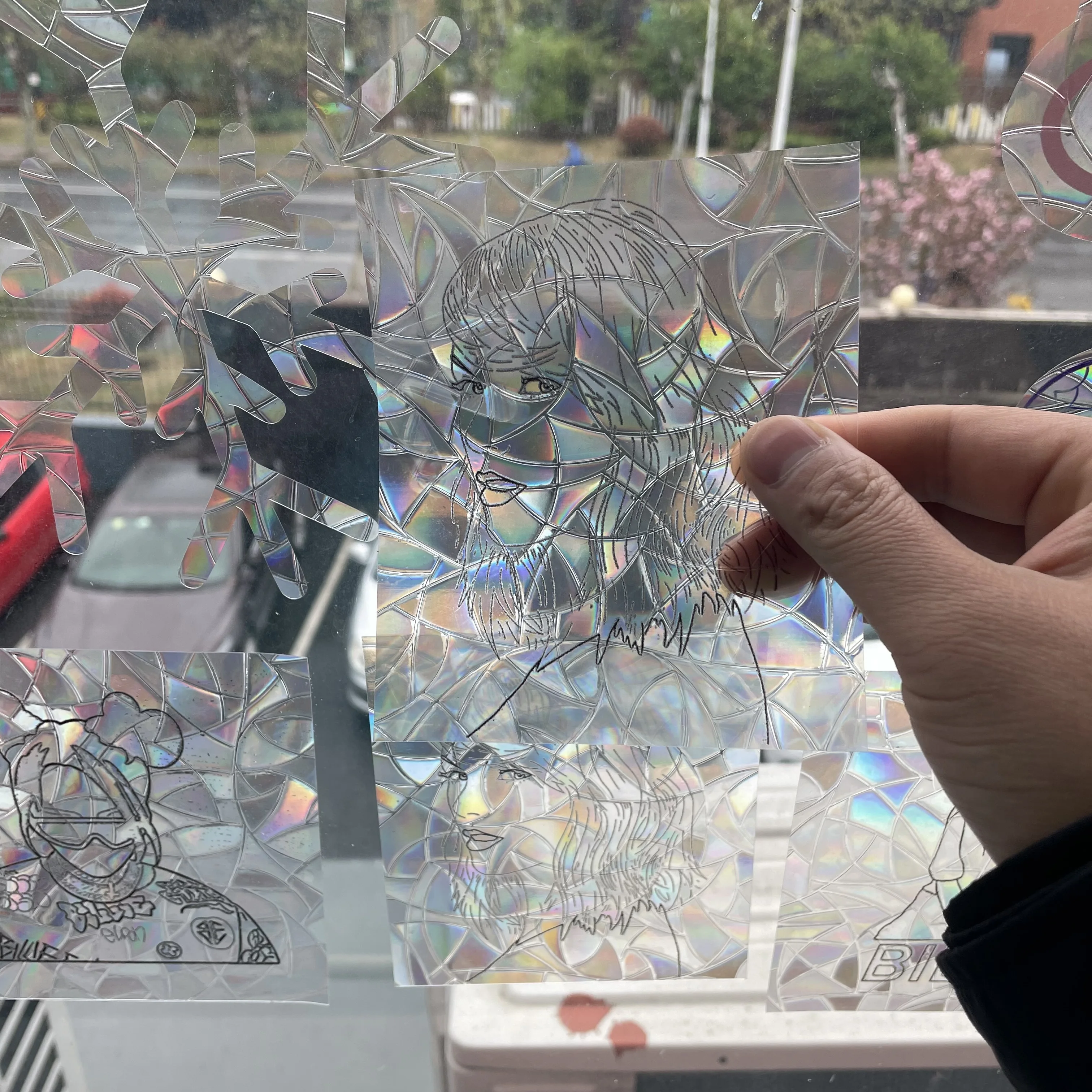 custom taylor swift vinyl stickers suncatcher window film