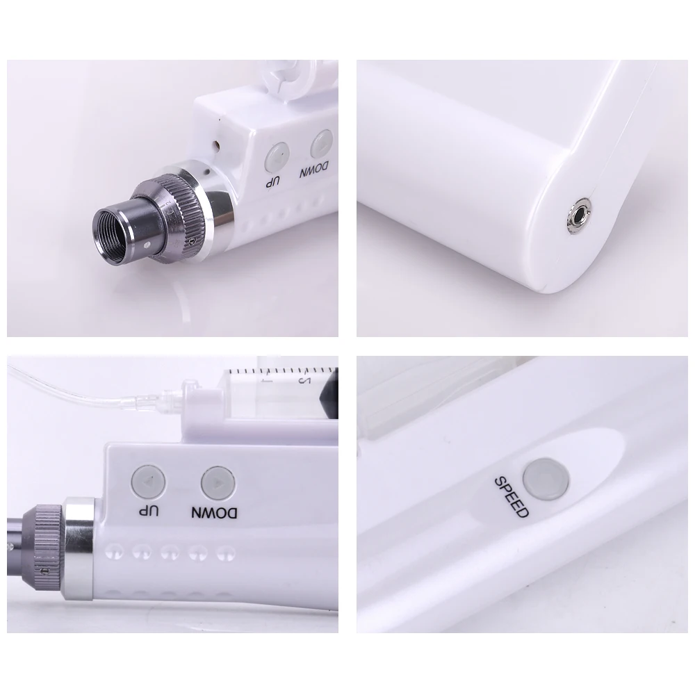 2 in 1 electric dermapen mesotherapy gun microneedle dr pen Injector nano micro needle agujas de needling derma pen