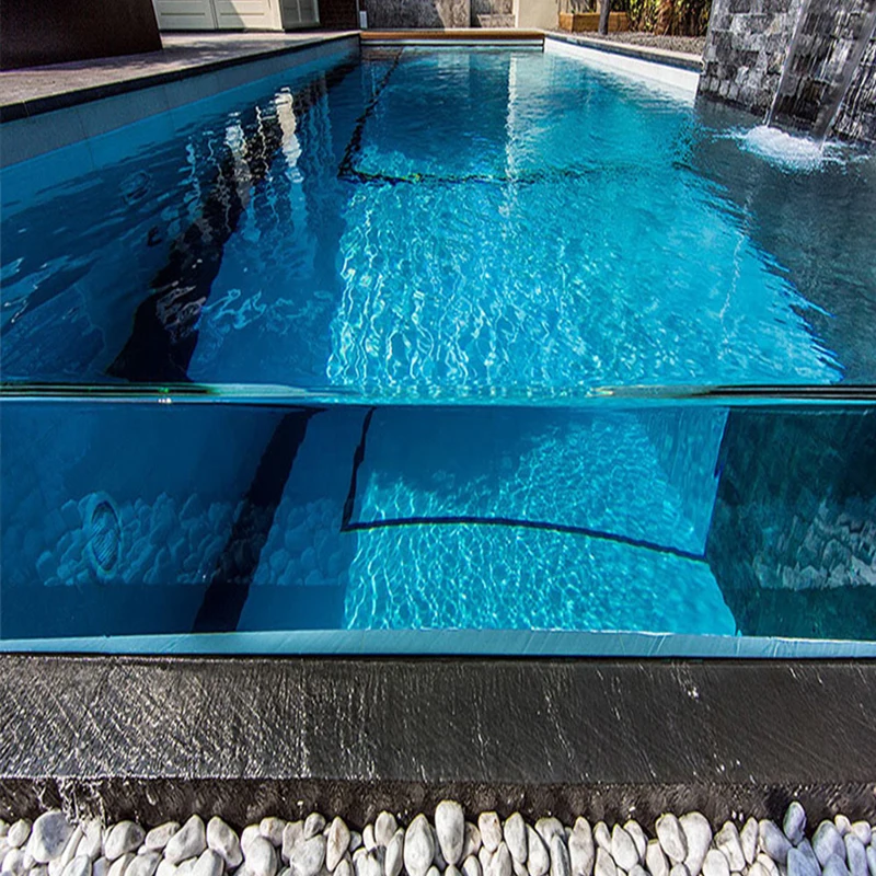 Customized Clear Acrylic Sheet Thick Panel Acrylic Swimming Pool Infinity Swimming Pool