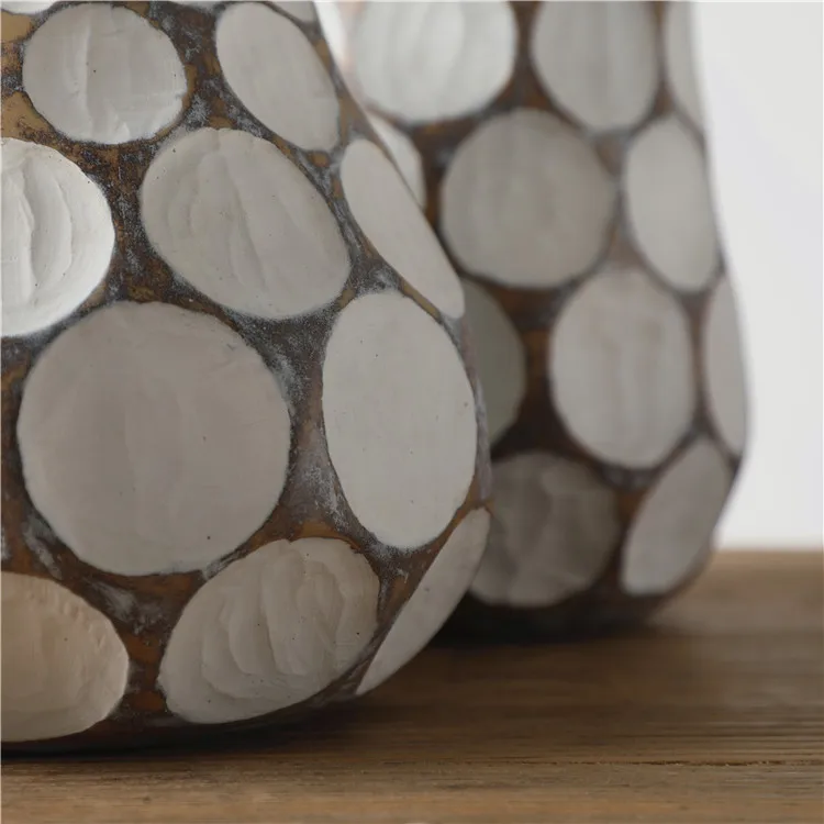 Wholesale resin handmade home decor vase resin crafts nordic vases for home decor