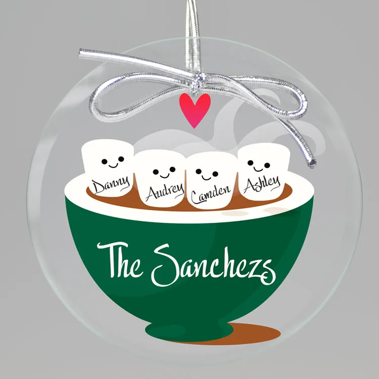 Crystal Glass Craft Personalized Glass Heart Holiday Ornament Christmas Tree Ornaments Decoration for Souvenir Gift