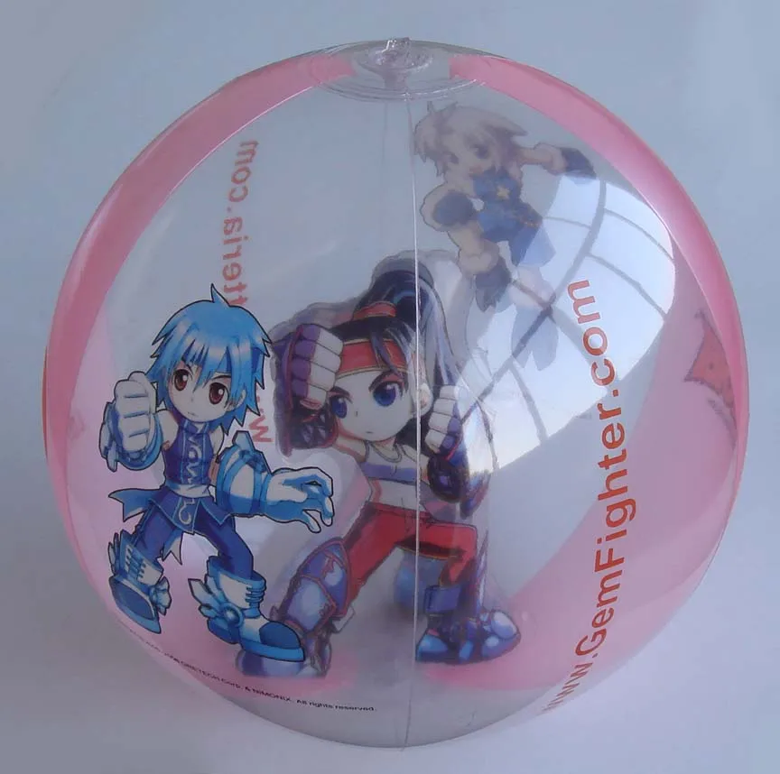 beach ball with animal inside