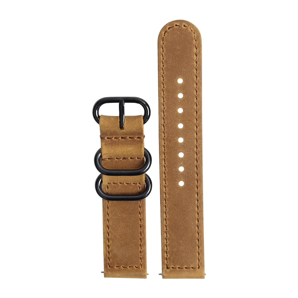 Wholesale High Quality Genuine Leather Watch Strap Available In Stock Quick Release Replacement Watchband 18/20/22 mm