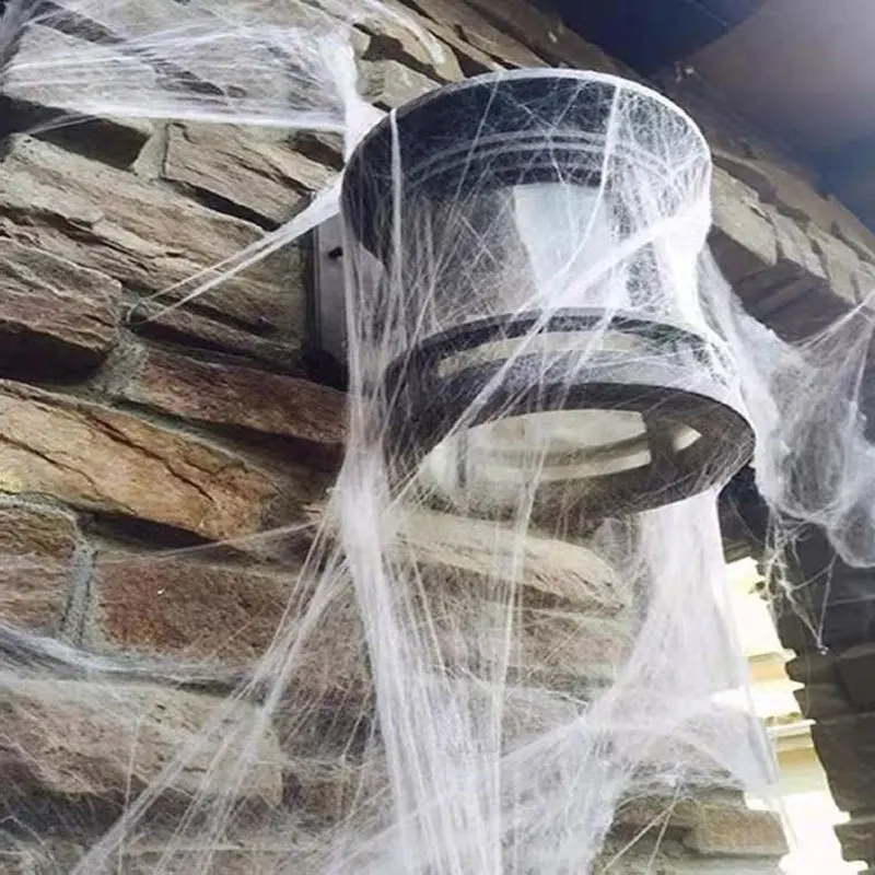 Halloween decoration spider cotton ghost festival bar layout props haunted house KTV mall secret room spider silk spider web