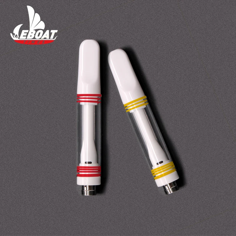 
High quality vaper glass tank 510 white label full ceramic vape pen cartridge 5ml 