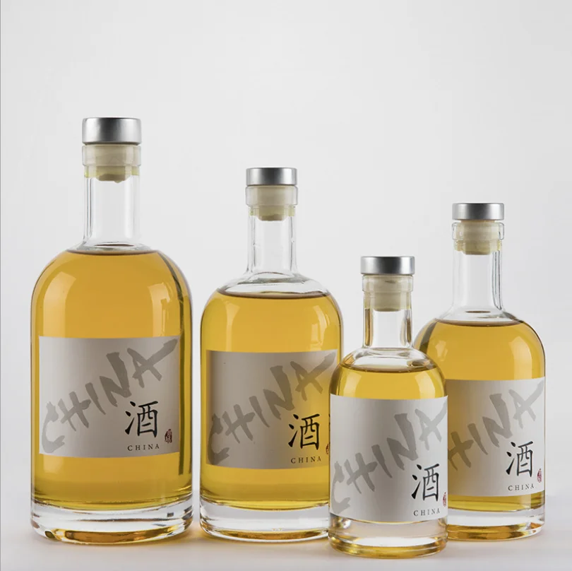 In stock 700 ml 750 ml XO vodka whiskey spirits liquor glass bottles