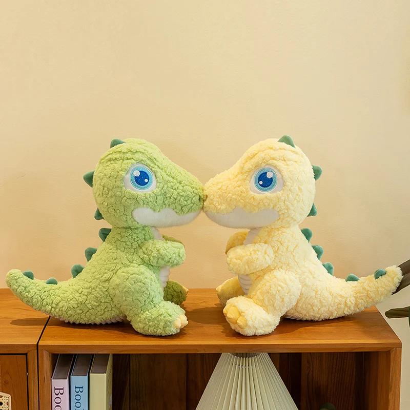 Higher quality plush doll Big-Eyed Dinosaur Long Plush PP Cotton cute Dragon Stuffed Animal Toy