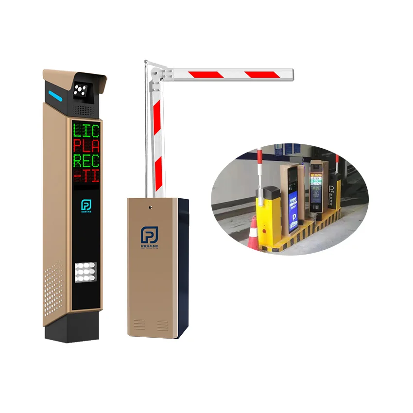 Realpark Advanced LPR Parking Charge Management Systems with Integrated Traffic Barriers for Effective Parking Control