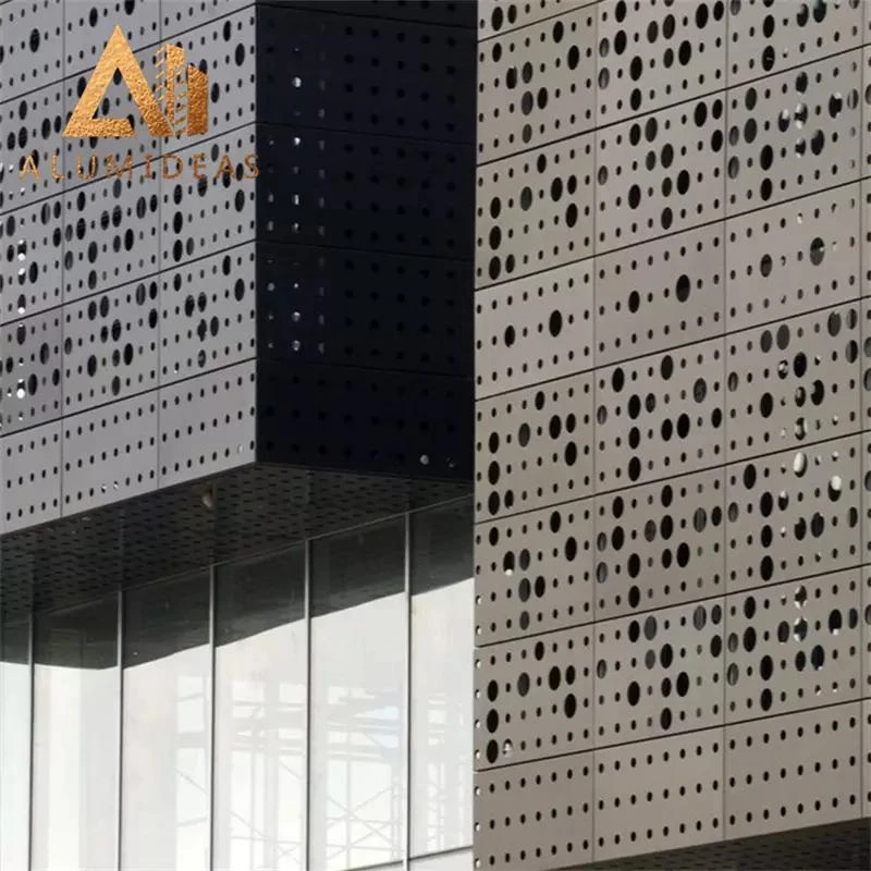 2024 Popular Alumideas Product Factory Price 2.5 mm Round Holes Facade Wall Panels