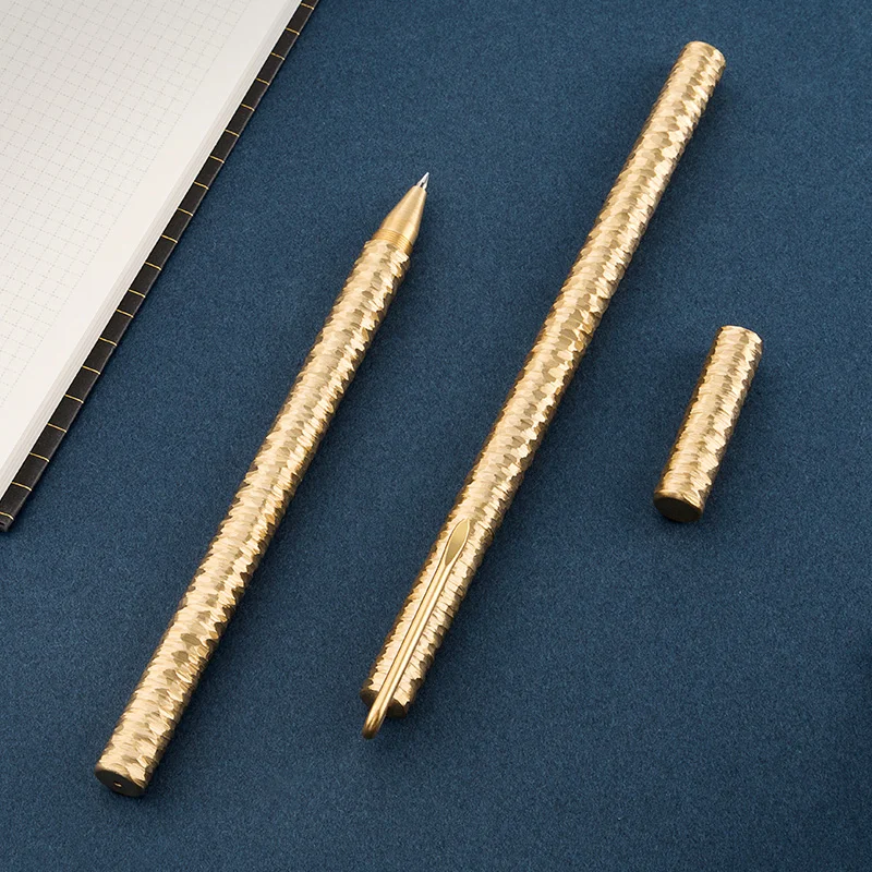 MAXERY Promotion Writes Smoothly and Cleanly Well Signature Neutral New Style Holder Brass Pure Copper Ball Pen Ink Pen
