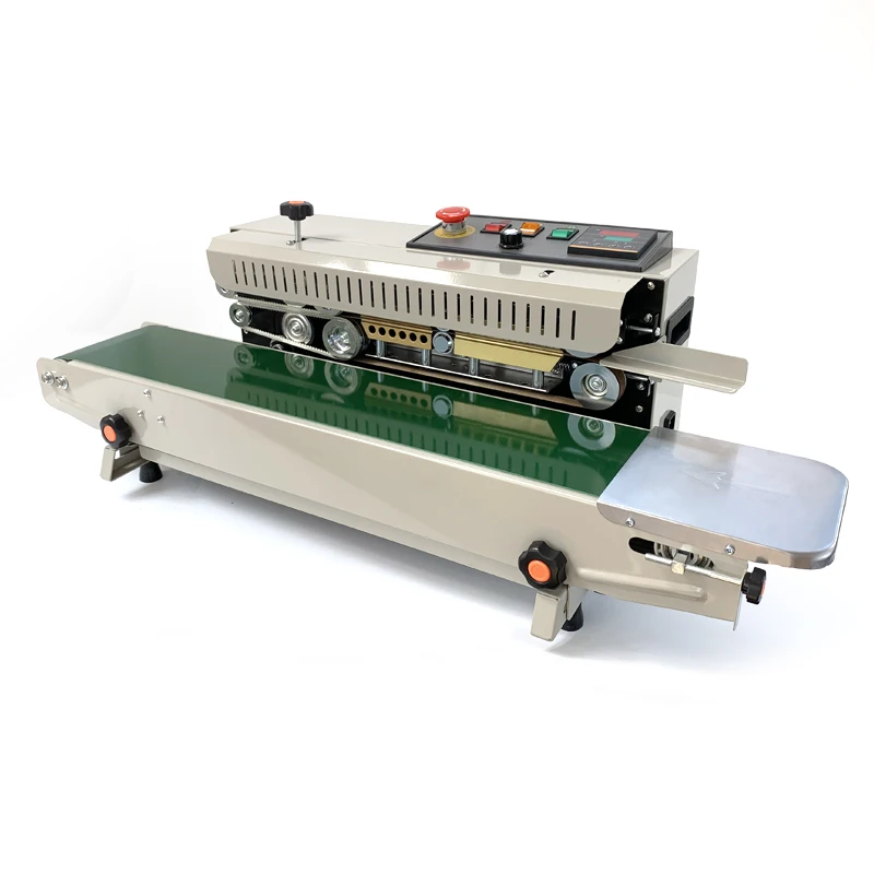 
FR-990 Automatic Horizontal Plastic Film Bags Heat Sealing Machine Continuous Band Sealing Machine 