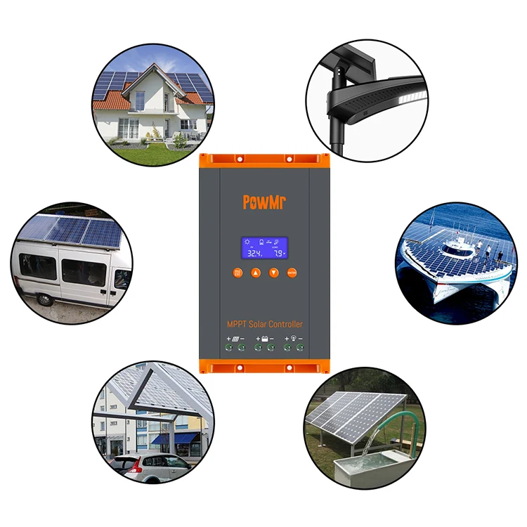 PowMr 60 amp MPPT Charge Controller 12/24/36/48V Auto can Parallel 12 units Solar Charger Controller Regulator