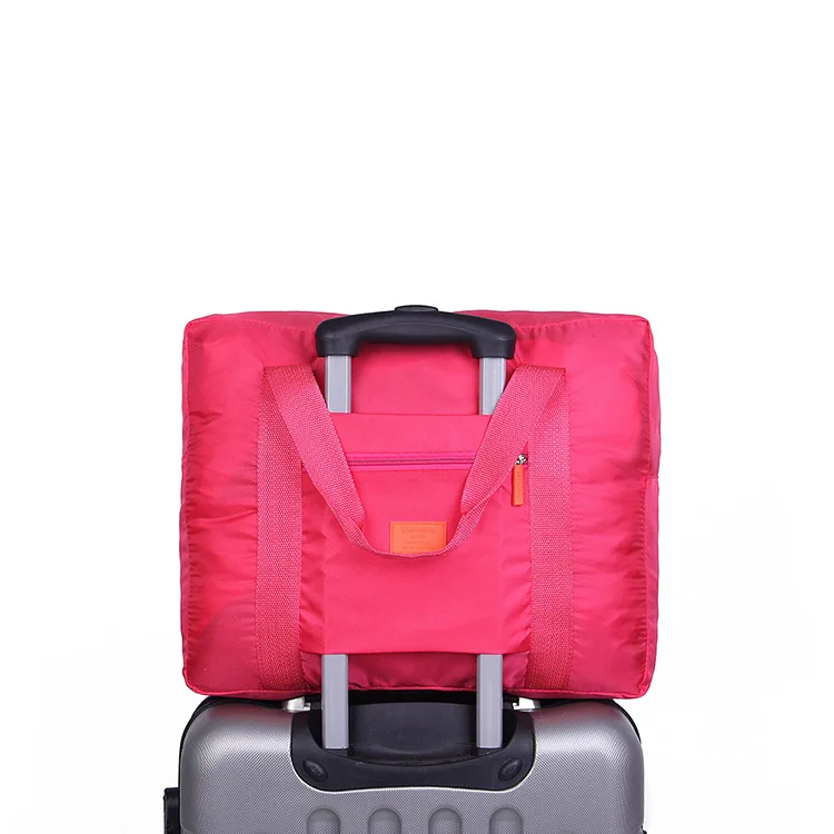SW Custom Waterproof Polyester Cheap Luggage Folding Travel  Bag With Zipper Large Capacity Women Gym Bag