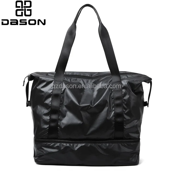 Custom Lightweight Leather Gym Sports Duffel Bag,Sports Travel Gym Carry-on Luggage with Shoulder Strap