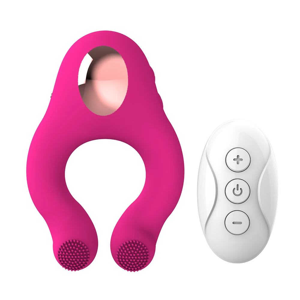 Wireless remote control Sucking Licking Penis Ring Clitoris Stimulator Sex Toys Couples G-Spot Vibrator For Men
