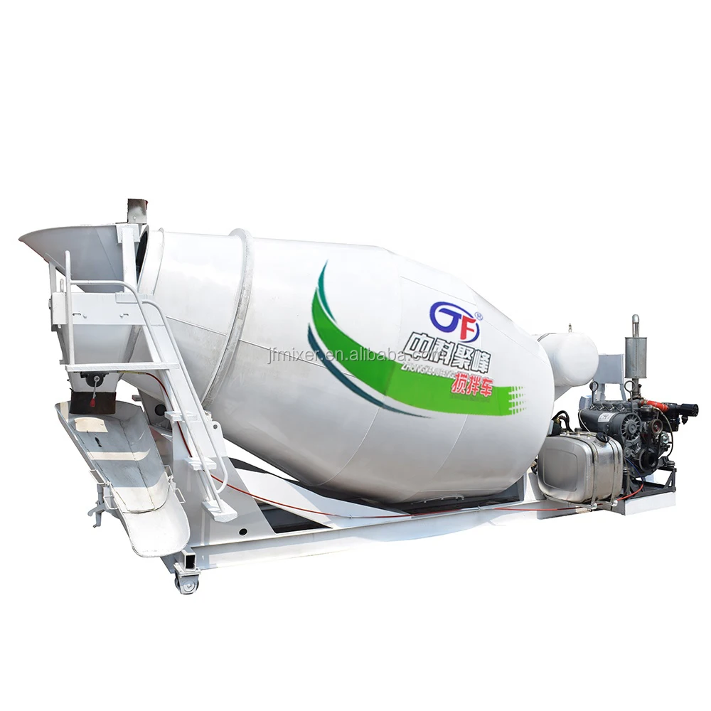6 CBM Small Concrete Mixer Truck Air Pressure Pumping High Load Moment Uzbekistan 0-12r/min ISO9001, CE 10-15min Provided CN;SHN