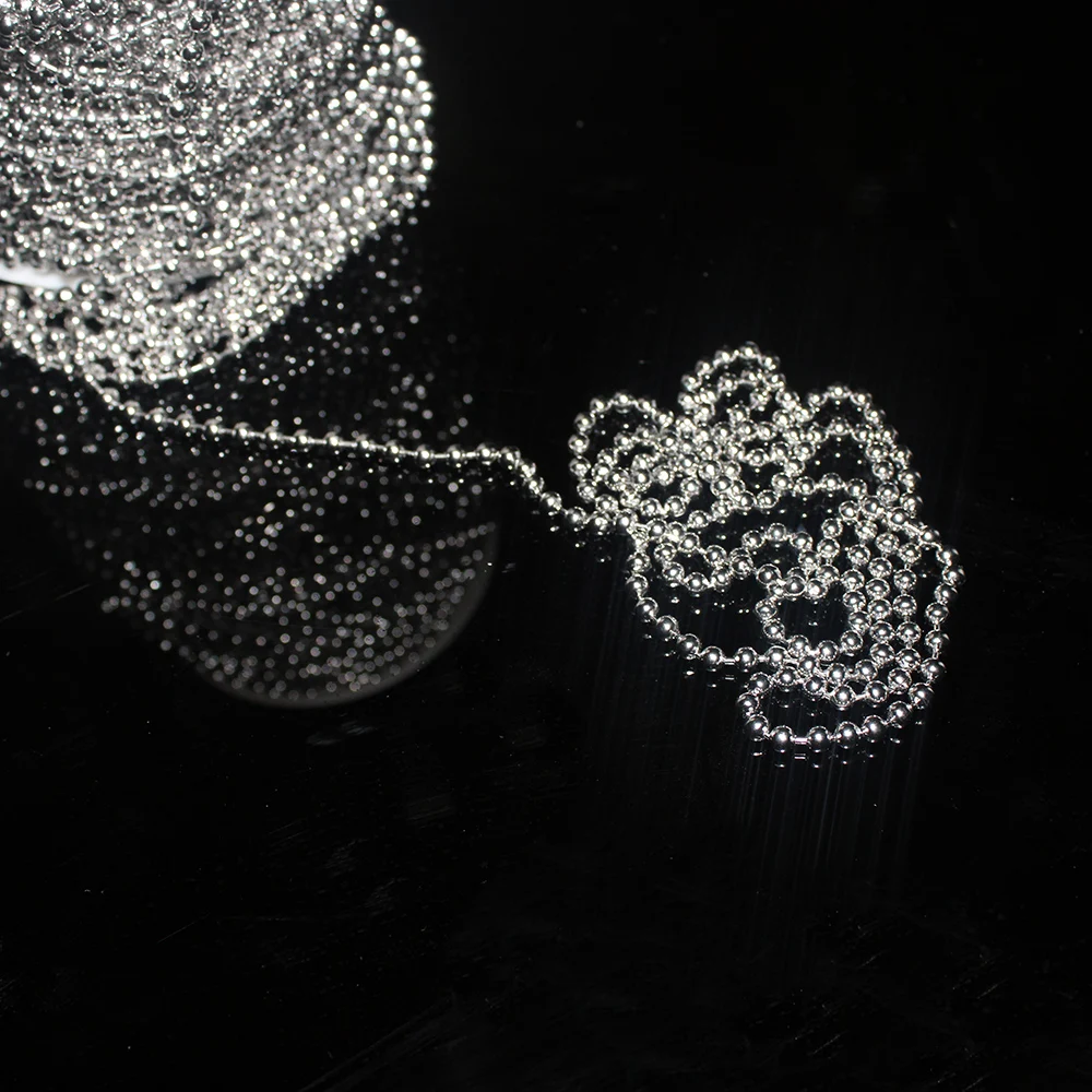 Шнур из нержавеющей стали, цепочка для штор, Аксессуары для штор, шаровая цепочка 4,5*6, разноцветные пластиковые шторы, шаровая цепь