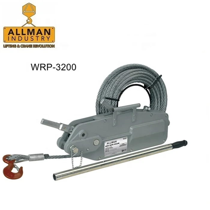 ALLMAN high quality 1600 kg galvanized steel wire rope puller machine
