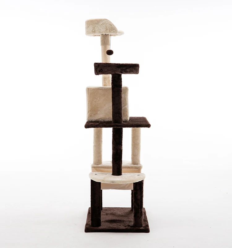 Sisal Fabric Cat Tree House Cat Accessories Cat Tree Tower Condo