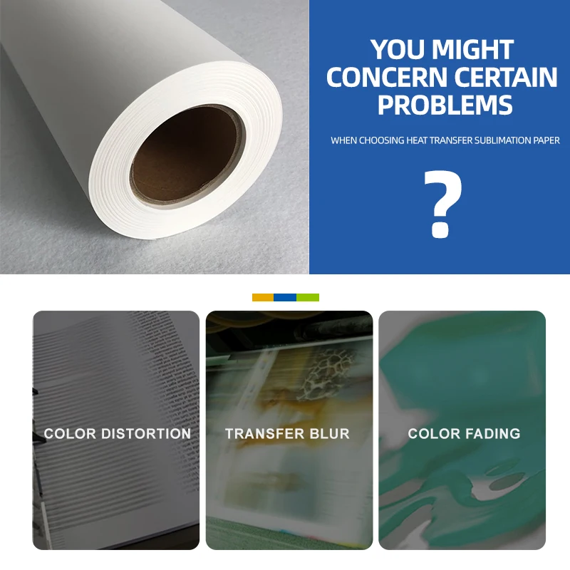 wholesale  50g 70g 90g 100g Sublimation Transfer Paper Roll Size sublimation paper heat transfer