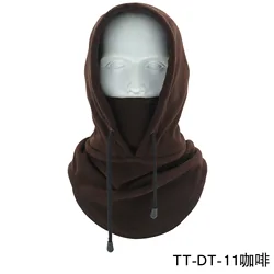 Thermal Fleece Balaclava Hat Hooded Neck Warmer Cycling Outdoor Skiing Men Masked Face Headgear Winter Cycling Cover Caps