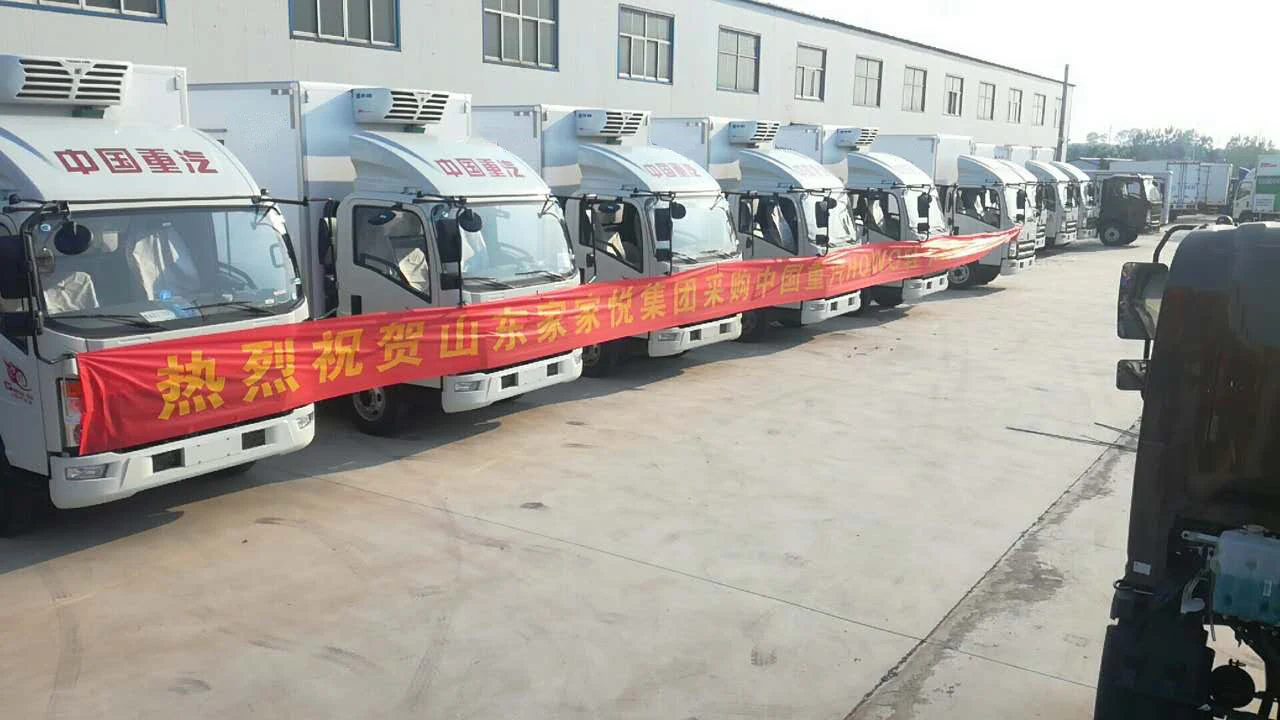 Hot sale SINOTRUK HOWO brand new 2 -12ton mini refrigerated truck small truck refrigeration unit for sale low price