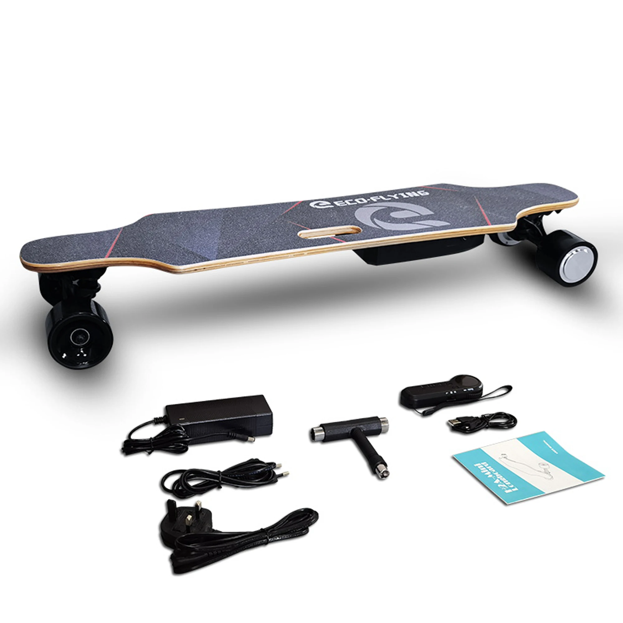 OEM wholesale 350w*2 long board offroad skateboard canadian maple electric skateboard dual motors e skateboard