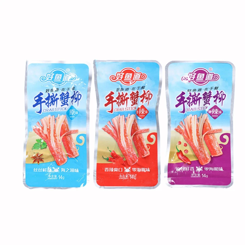 Острые закуски для отдыха морепродукты Haoyudao 14 г * 20 палочек измельченные крабы
