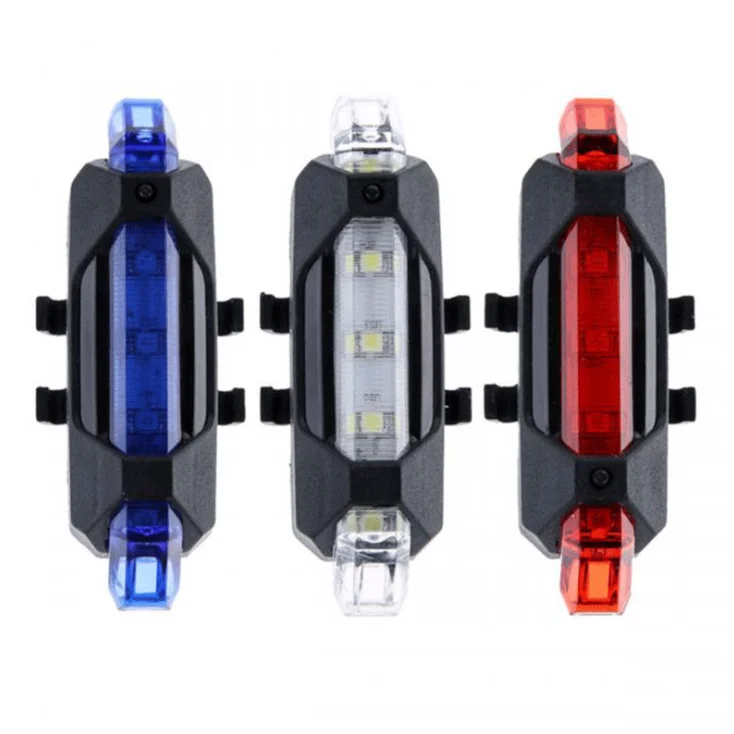 USB Rechargeable Waterproof Mountain Bike Lamp Warning Cycling Taillight Bike LED Tail Light for Electric Scooter