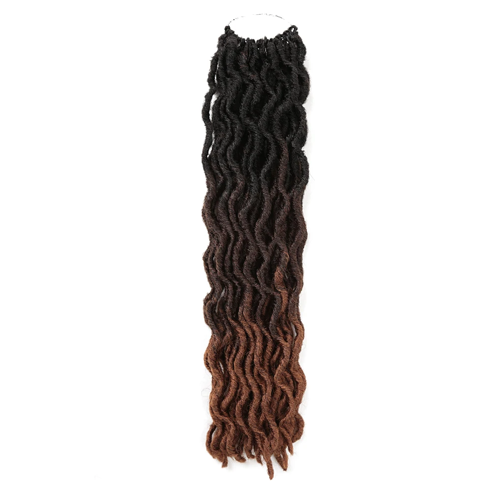 18 Inch Deep Wave Twist Crochet Hair Natural Synthetic Braid Hair Ombre Braiding Hair Extensions