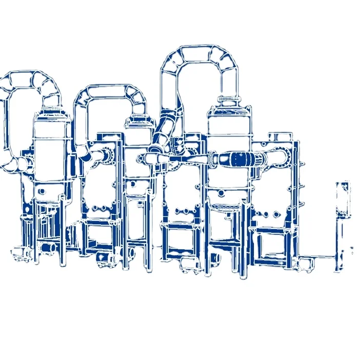 fructo-oligose  FOS multiple effect  vacuum evaporation concentration equipment set