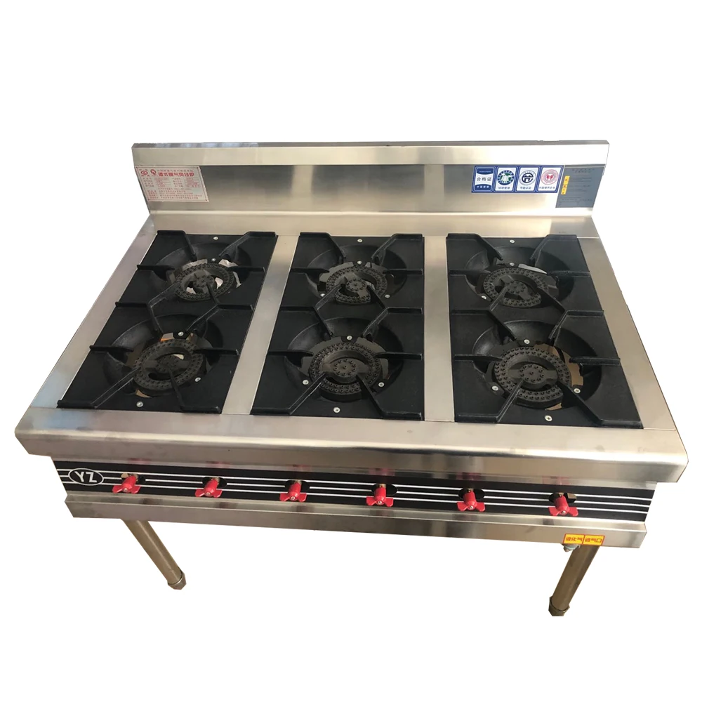 
Commercial gas cooker 6 burner gas stove 