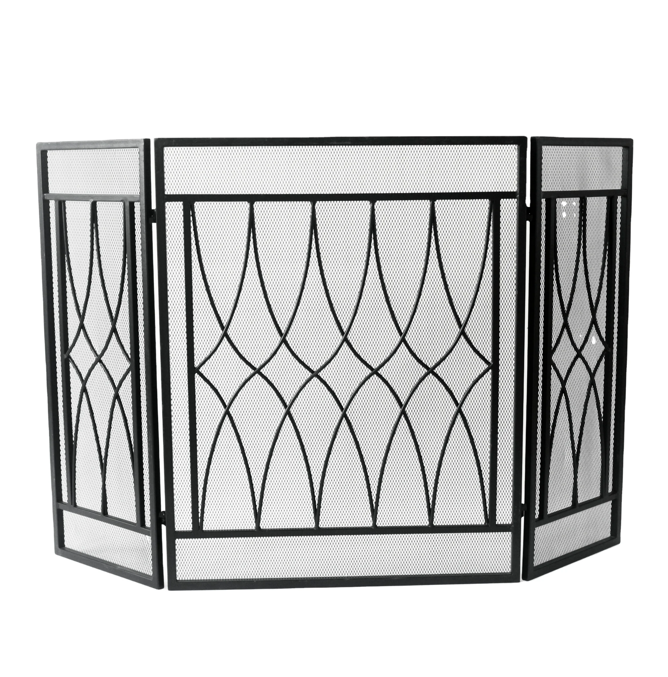 Metal Fireplace Fireside Stand Screen Cover Guard  Screen For Flame Prevention Accessories