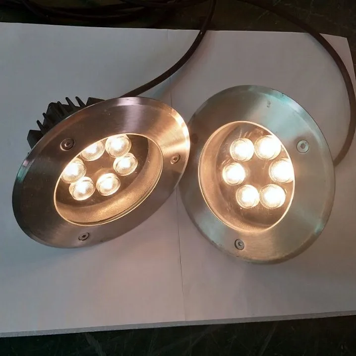 Фабрика AC85-265V 6 Вт/12 Вт/18 Вт Водонепроницаемый IP67 холодный/Чистый/теплый белый светодиодный подземный светильник с 3 летами гарантированности