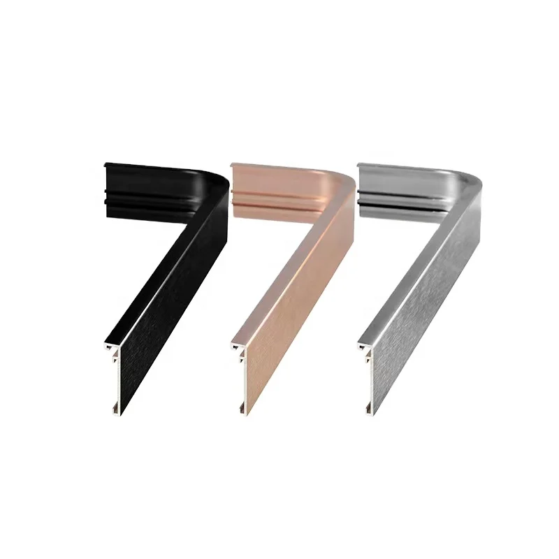 Wholesale European Modern Style Aluminium Extrusion Alloy Aluminum Mirror Frame Profile for