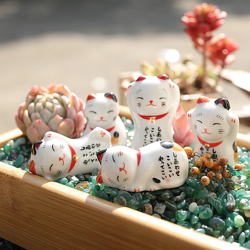 Держатель для еды Lucky cat японская керамическая палочка отеля ресторана настольные декоративные